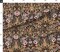 Rabbit Neutral Damask Red Floral Botanical Earth Tones Traditional Arts And Crafts Custom Printed Fabric by Spoonflower Various Fabrics by the Yard or Fat Quarter